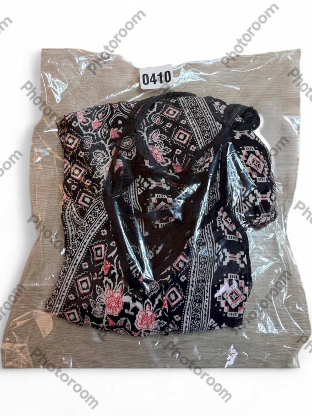 Angie Navy Patterned Romper S - Picture 7 of 8